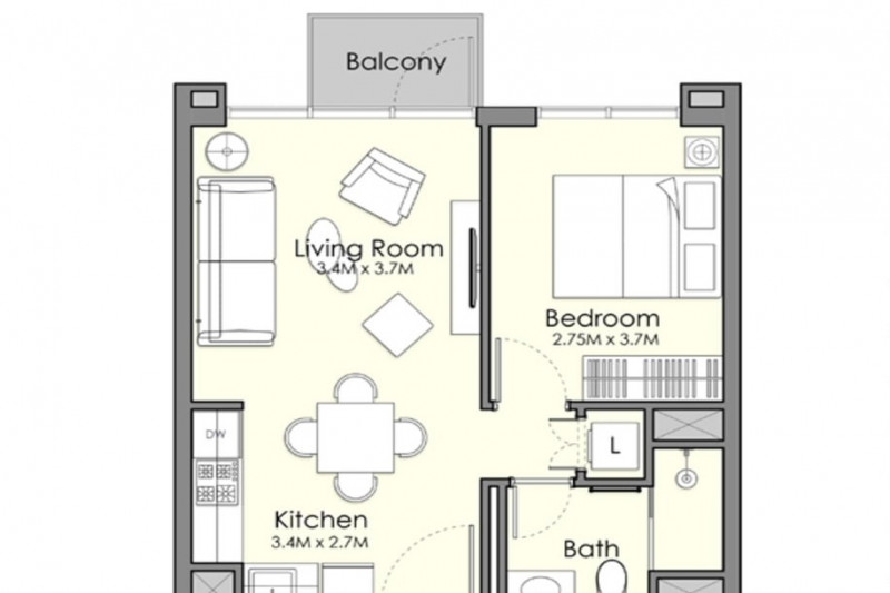 Apartment in United Arab Emirates, in Town Square