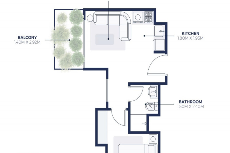 Apartment in United Arab Emirates, in Dubai Healthcare City