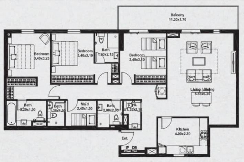 Apartment in United Arab Emirates, in Dubai Production City