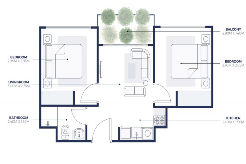 Apartment in United Arab Emirates, in Dubai Healthcare City