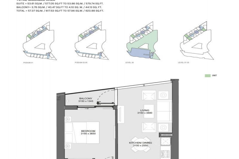 Apartment in United Arab Emirates, in Sobha Hartland