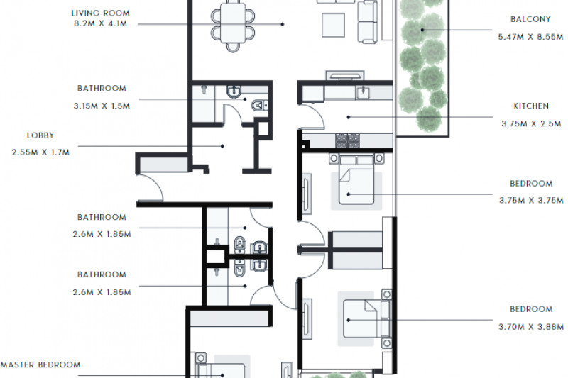 Apartment in United Arab Emirates, in Mohammed Bin Rashid City